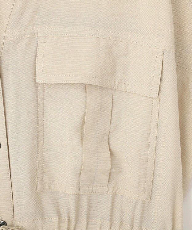 YECCA VECCA ミリタリースキッパーシャツワンピース Beige