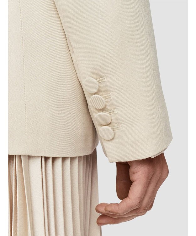 JOSEPH ビスコースツイル　ダブルブレステッドジャケット Oat