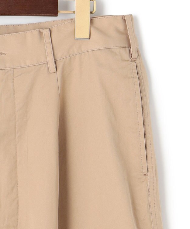 J.PRESS MEN ギザツイルワンタックワイドパンツ ベージュ系