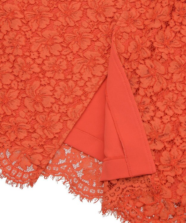YECCA VECCA レースナロースカート Orange