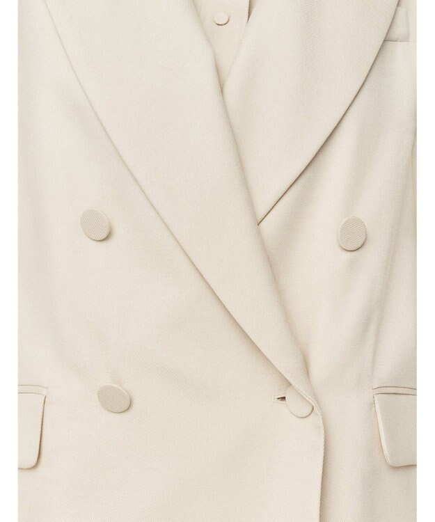 JOSEPH ビスコースツイル　ダブルブレステッドジャケット Oat