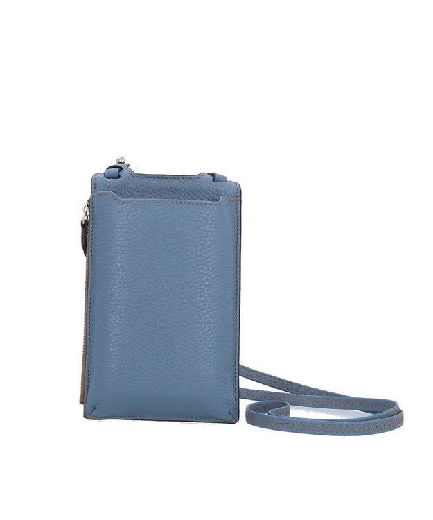 Atelier nuu 本革 スマホショルダー ジーンブルー