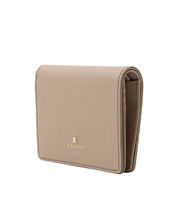 LANVIN en Bleu リュクサンブール 二つ折りコンパクト財布 オールドローズ