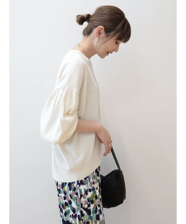 AMERICAN HOLIC 袖ボリュームニットプルオーバー Off White