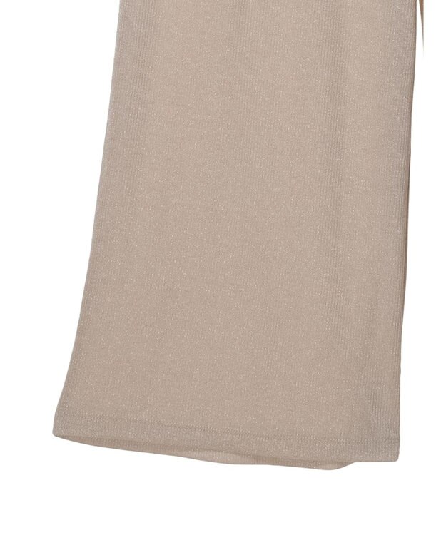 earth music&ecology ラメリブパンツ Gold