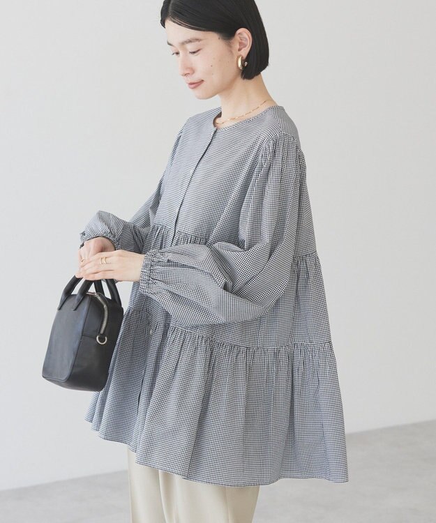 AMERICAN HOLIC 【先行予約】【WEB限定】ティアードギャザーブラウス Check