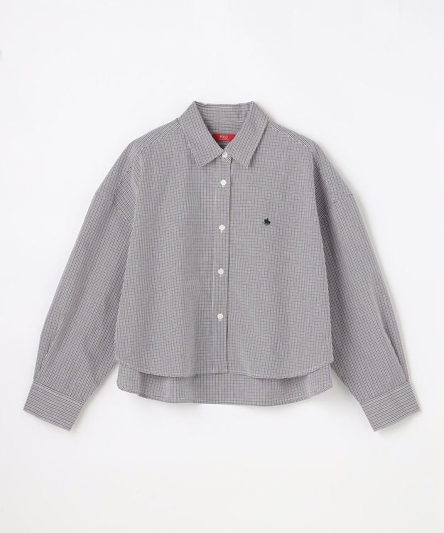 ANY 【POLO BCS別注】プレッピークロップドシャツ ブラウンチェック