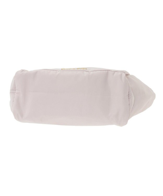 Maison de FLEUR 撥水加工リボンチャームマルチポケットトートS Grayish Pink