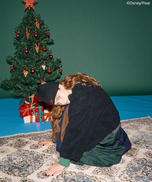 AMERICAN HOLIC 【PIZZA PLANET】ニットCAP Black