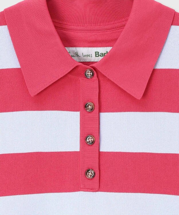 Paul Smith Paul Smith Loves Barbour Felton Knitted ポロシャツ チェリー