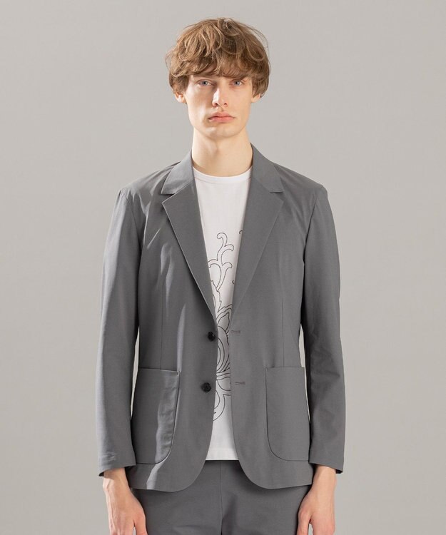 JOSEPH HOMME ハイゲージアムンゼンジャージー  ジャケット ライトグレー系