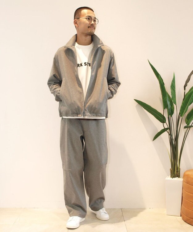 J.PRESS YORK STREET 【UNISEX】ウールライク トラックジャケット ライトグレー系