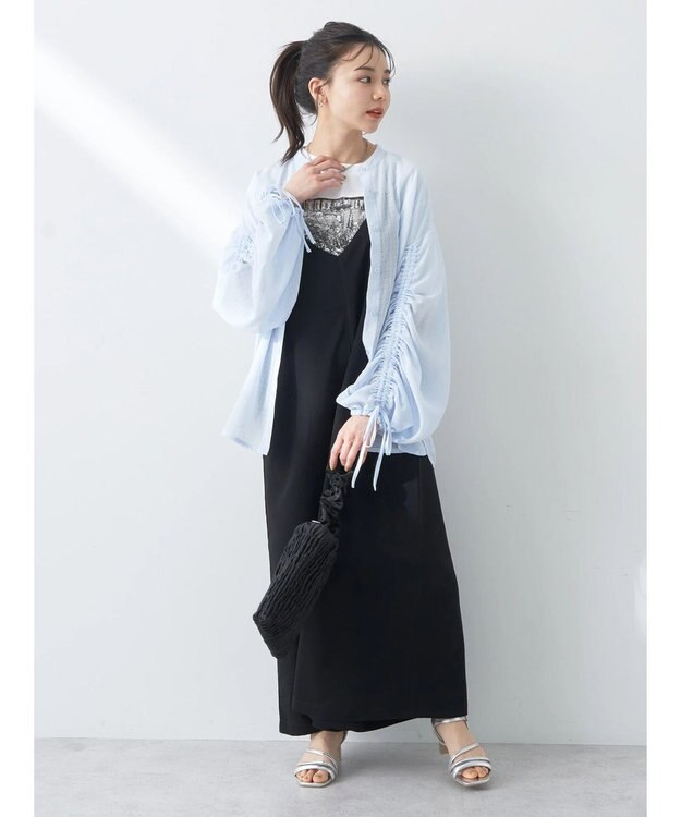 earth music&ecology リボンコンビネゾン Black