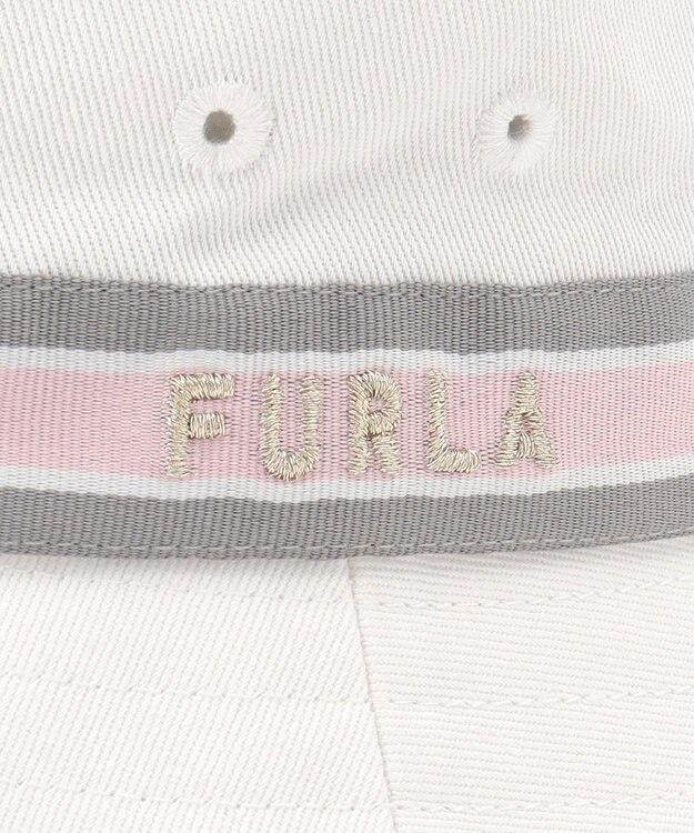 MOONBAT FURLA(フルラ) バケットハット　グログラン巻き オフホワイト