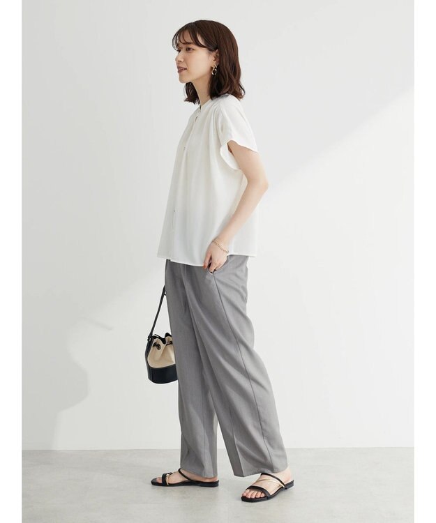 Green Parks ・ＥＬＥＮＣＡＲＥ　ＤＵＥ　イロイロ釦ドルマンブラウス Off White