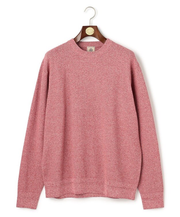 J.PRESS MEN 【KING SIZE】ギマコットンカノコクルーネック ニット レッド系