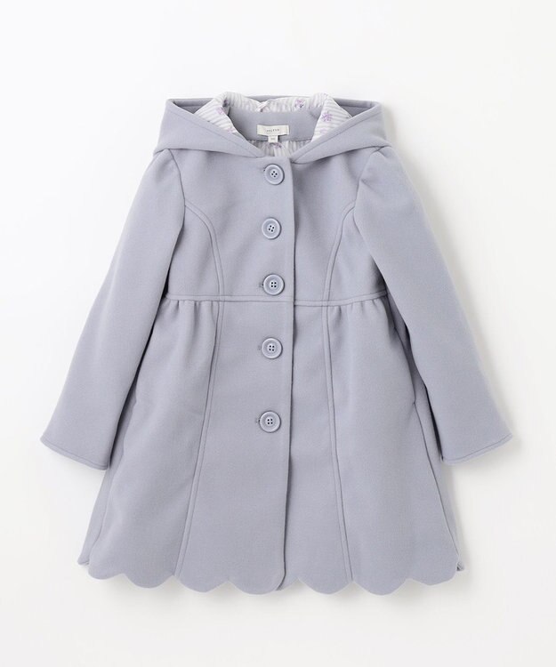 ANY KIDS 【手洗いOK】ウールライクコート サックスブルー