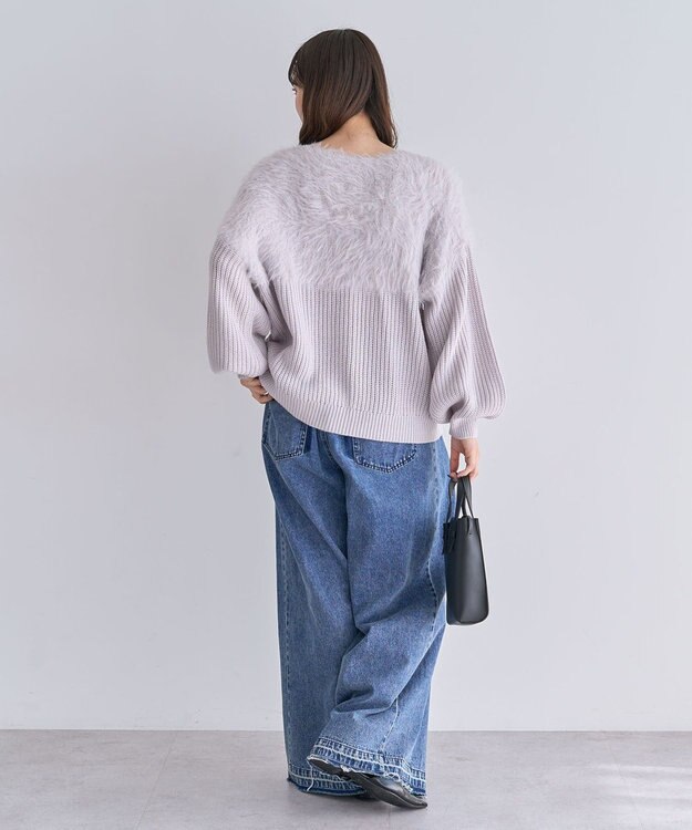 Green Parks ・Ｐｅｔｉｔ　Ｆｌｅｕｒ　シャギーキリカエニット Light Gray