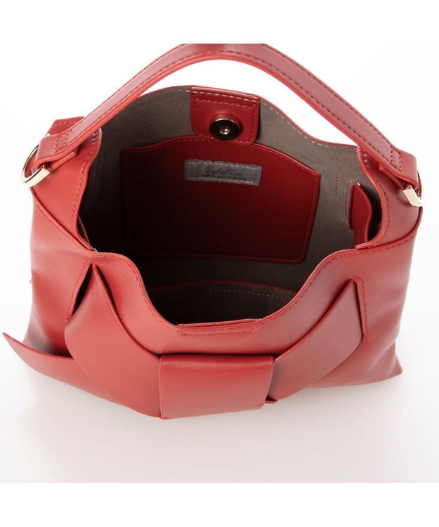 UNBILLION カシュカシュ cachecache / ビッグリボンスワローマチ2wayショルダー レッド