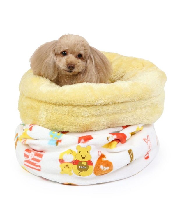 PET PARADISE ディズニー くまのプーさん 筒型寝袋 遠赤外線 《数字柄》 42×70cm 数字柄