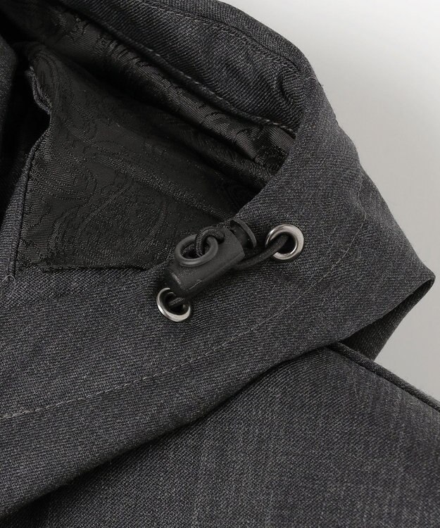 JOSEPH ABBOUD 【フード取り外し可】ライトメリノダウン ブルゾン グレー系