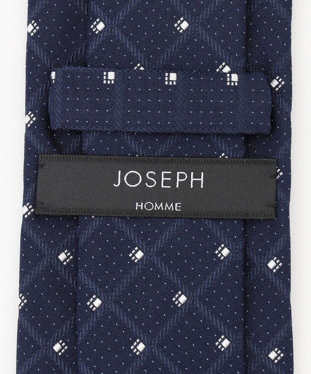 JOSEPH HOMME 【日本製】ドットチェック　ネクタイ ネイビー系7