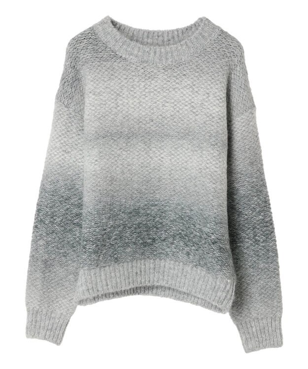 CRAFT STANDARD BOUTIQUE グラデーションクルーネックプルオーバー Gray