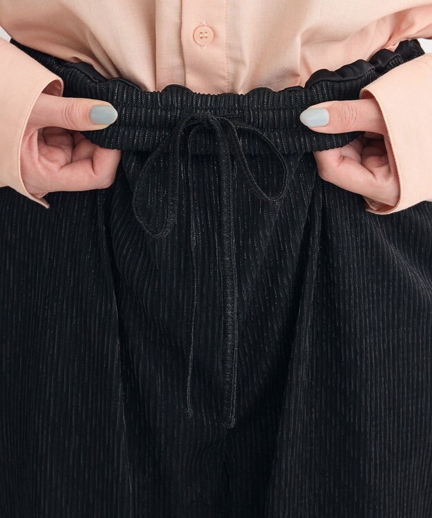 Green Parks ・ＳＵＧＡＲ　ＳＰＯＯＮ　ラメイージーパンツ Black