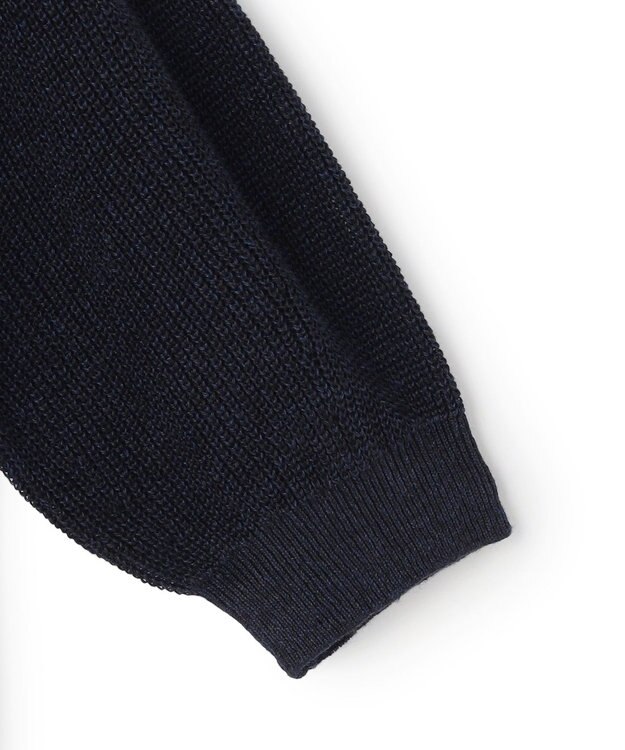 23区 S 【先行予約】ピュアリネン パフスリーブ ニット ネイビー系