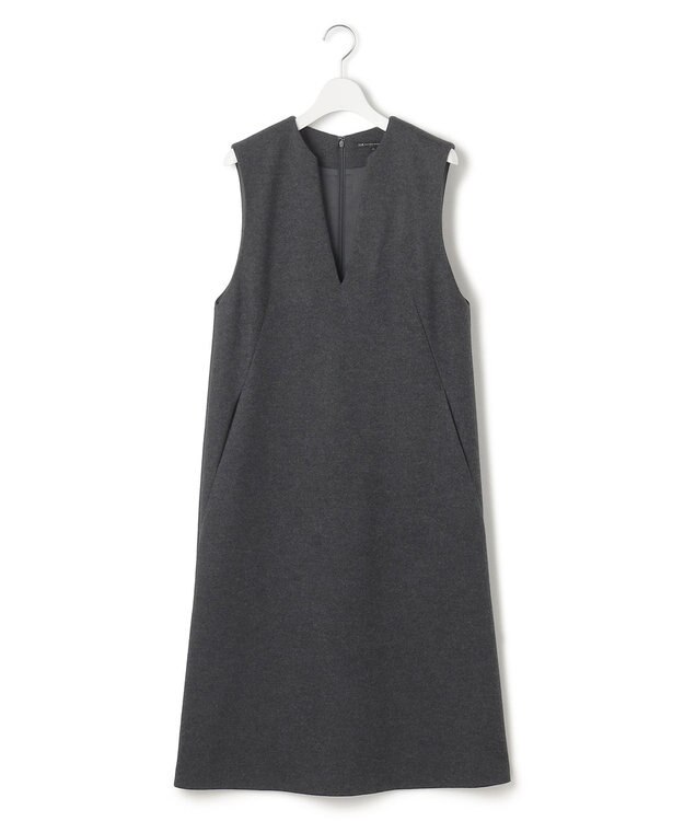 23区 S 【Sサイズ限定】ウールミルドジャージー ジャンパースカート グレー系