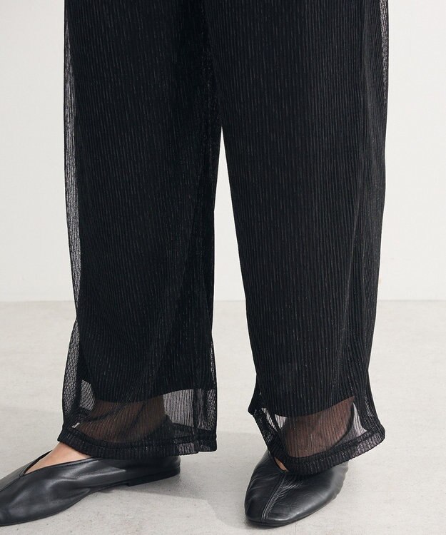 Green Parks ・ＳＵＧＡＲ　ＳＰＯＯＮ　ラメイージーパンツ Black