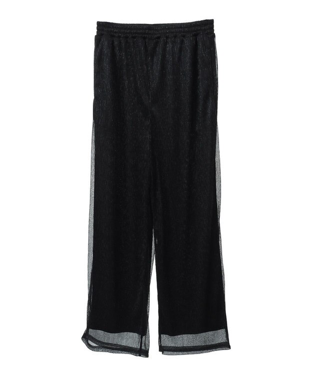 Green Parks ・ＳＵＧＡＲ　ＳＰＯＯＮ　ラメイージーパンツ Black