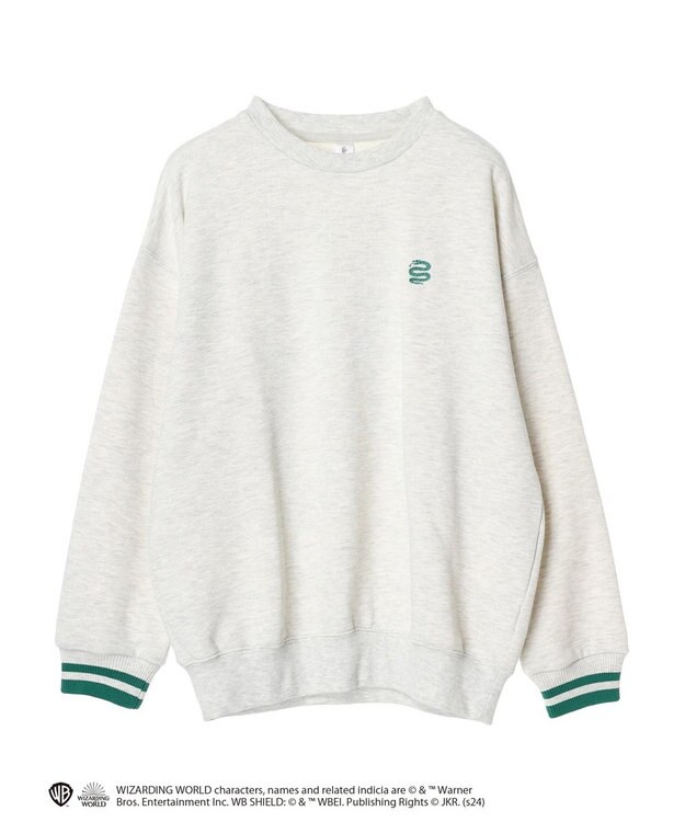 Green Parks ハリーポッター／袖口ライン裏毛プルオーバー Light Gray Mixture