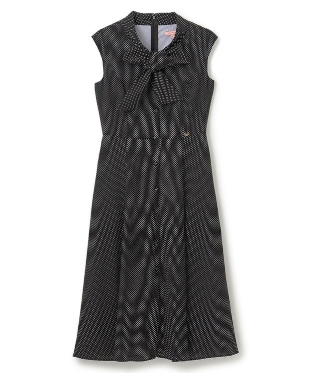 TOCCA 【洗える】RAINY SEASON ドレス ブラック×ドット系