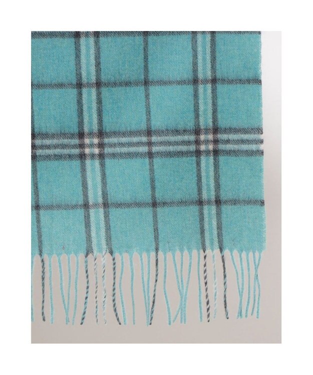 UNBILLION カシュネ cache nez / ウールメニーチェックストール グリーン