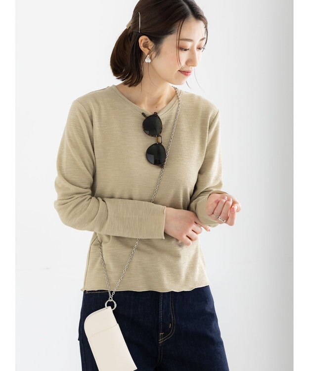 Te chichi スラブ天竺プルオーバー オリーブ