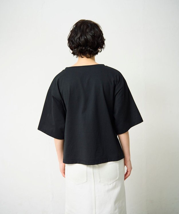 GRACE CONTINENTAL プリントトップ ブラック