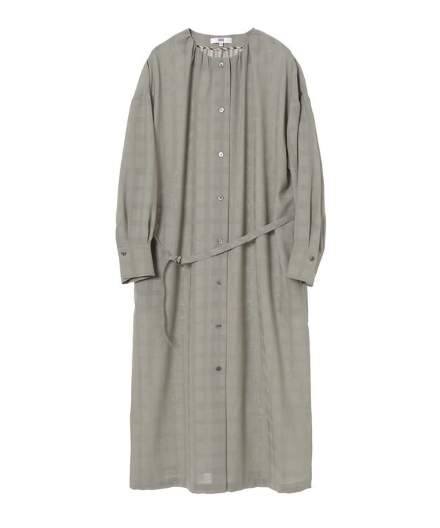 DAKS シャドーチェック 2WAYワンピース カーキ