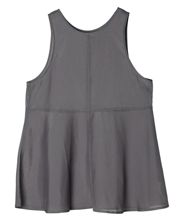 Green Parks ・ＥＬＥＮＣＡＲＥ　ＤＵＥオーガンジーノースリチュニック Charcoal Gray