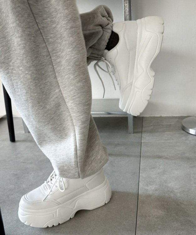 WEGO 厚底スニーカー ホワイト