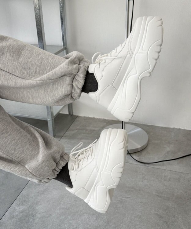 WEGO 厚底スニーカー ホワイト