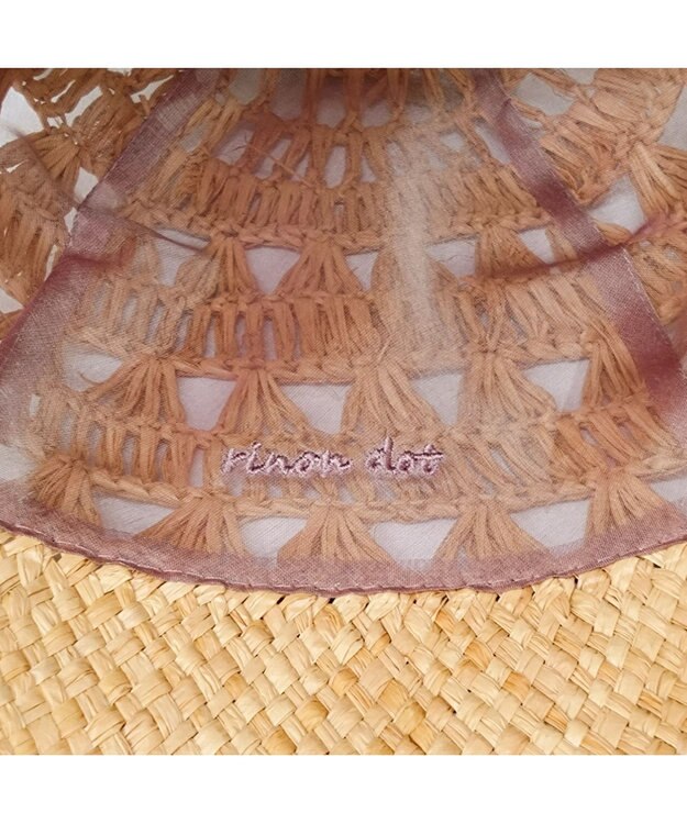 ATRENA rinon dot　DailySilkシアーベルハット ピンク