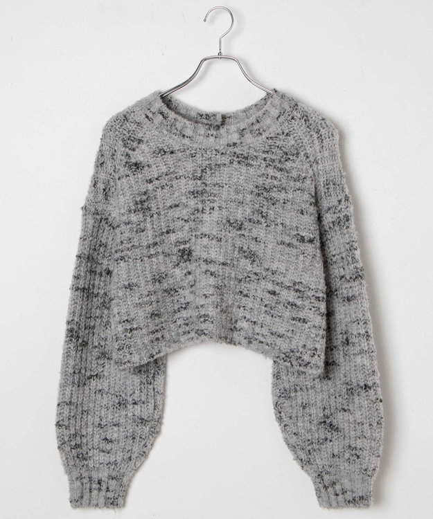 WEGO ミックスブークレ2WAYカーディガン ホワイト