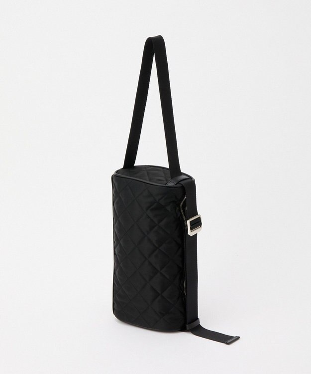 russet キルティングドラムミニショルダーバッグ(SF-267) Black