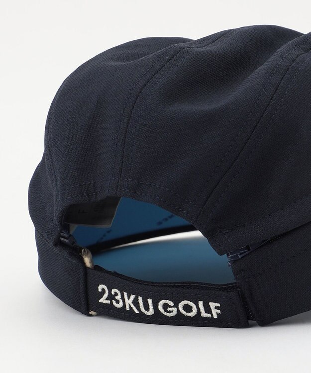 23区GOLF 【WOMEN】毎シーズン完売の人気アイテム【吸水速乾/UVケア】2WAY UVセルバイザー ネイビー系