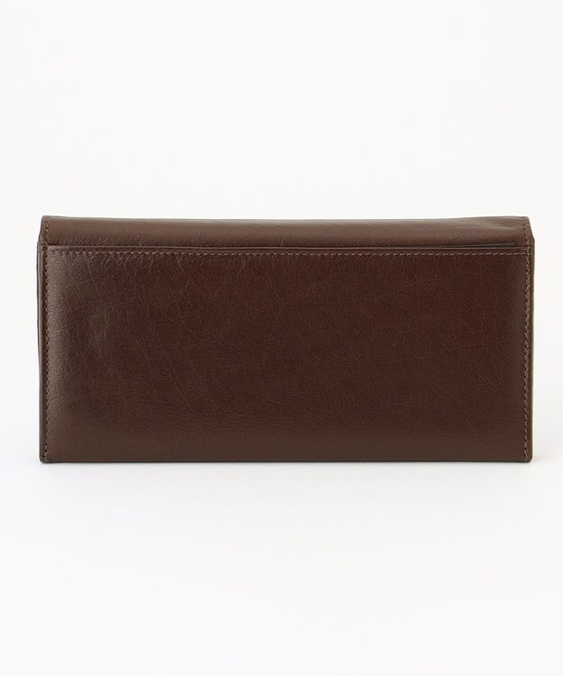 UNBILLION Otias バッファローレザーカブセ長財布 ダークブラウン