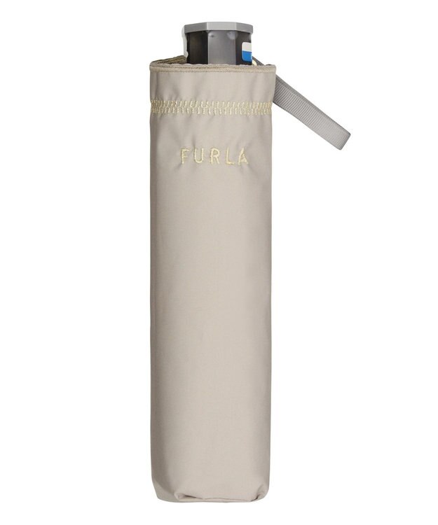 MOONBAT 【フルラ （FURLA）】晴雨兼用折りたたみ日傘　ジッパー刺繍 ダークグレー