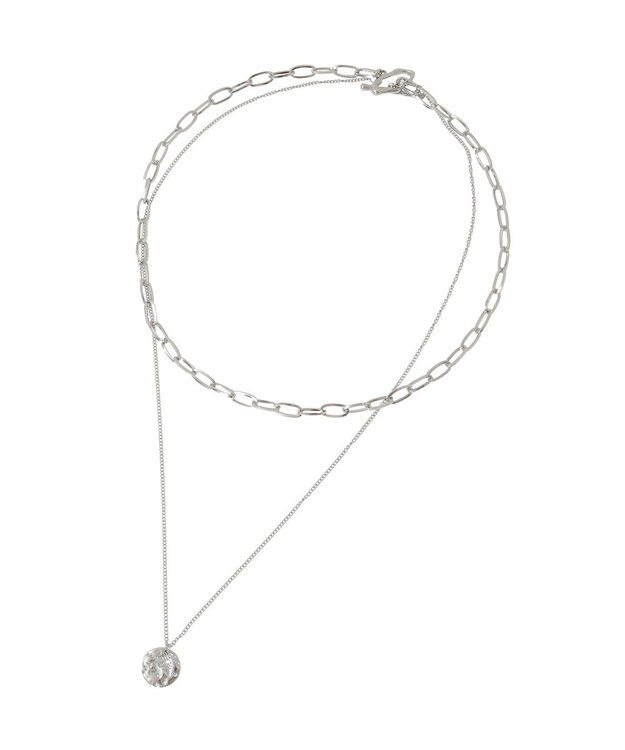 Green Parks 【ステンレス】コインデザインチェーンネックレス Silver