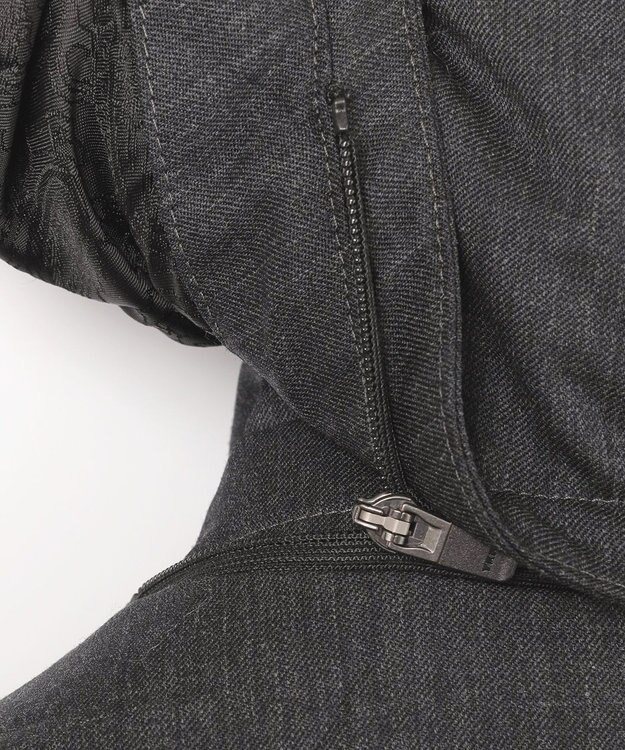 JOSEPH ABBOUD 【フード取り外し可】ライトメリノダウン ブルゾン グレー系