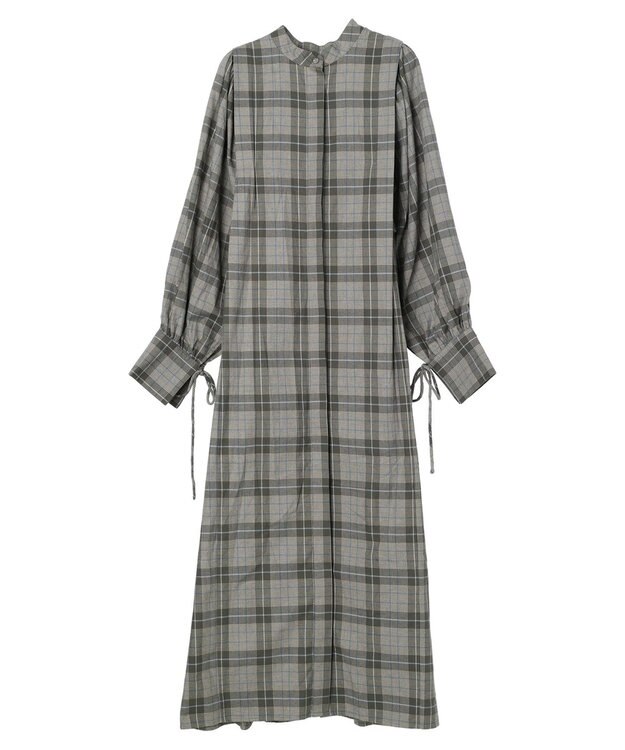 Green Parks ＫＢＦ　袖ボリュームシャツワンピース Khaki